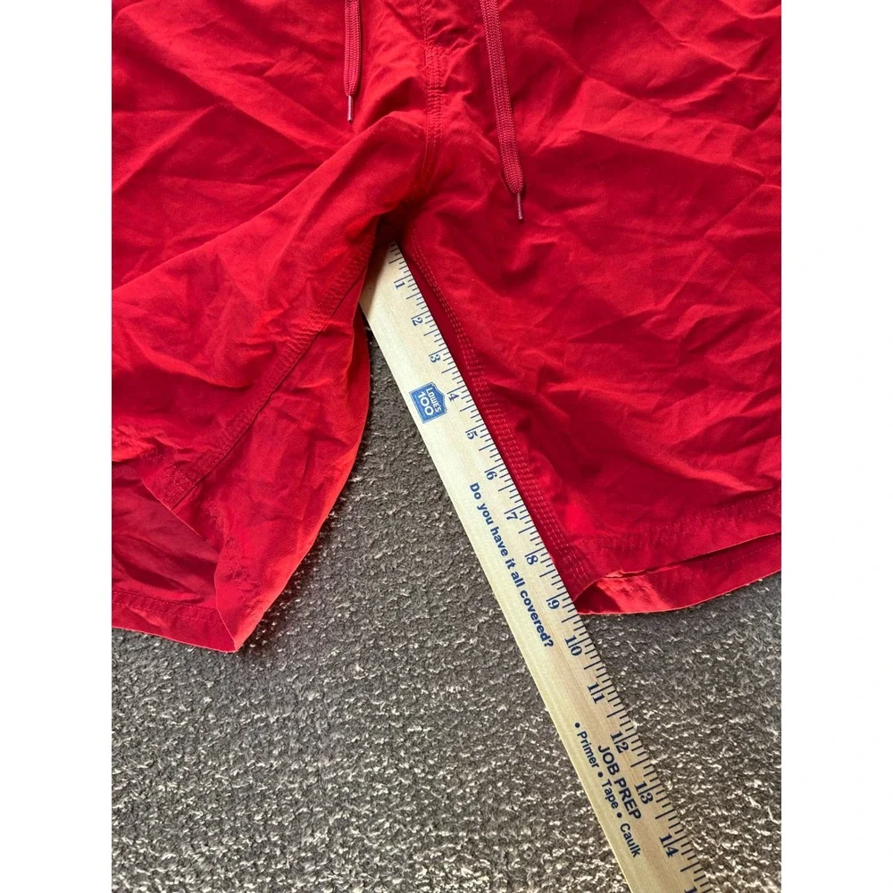 Old Navy California Mens Board Shorts Red Navy Blue Swim Trunks Size 36